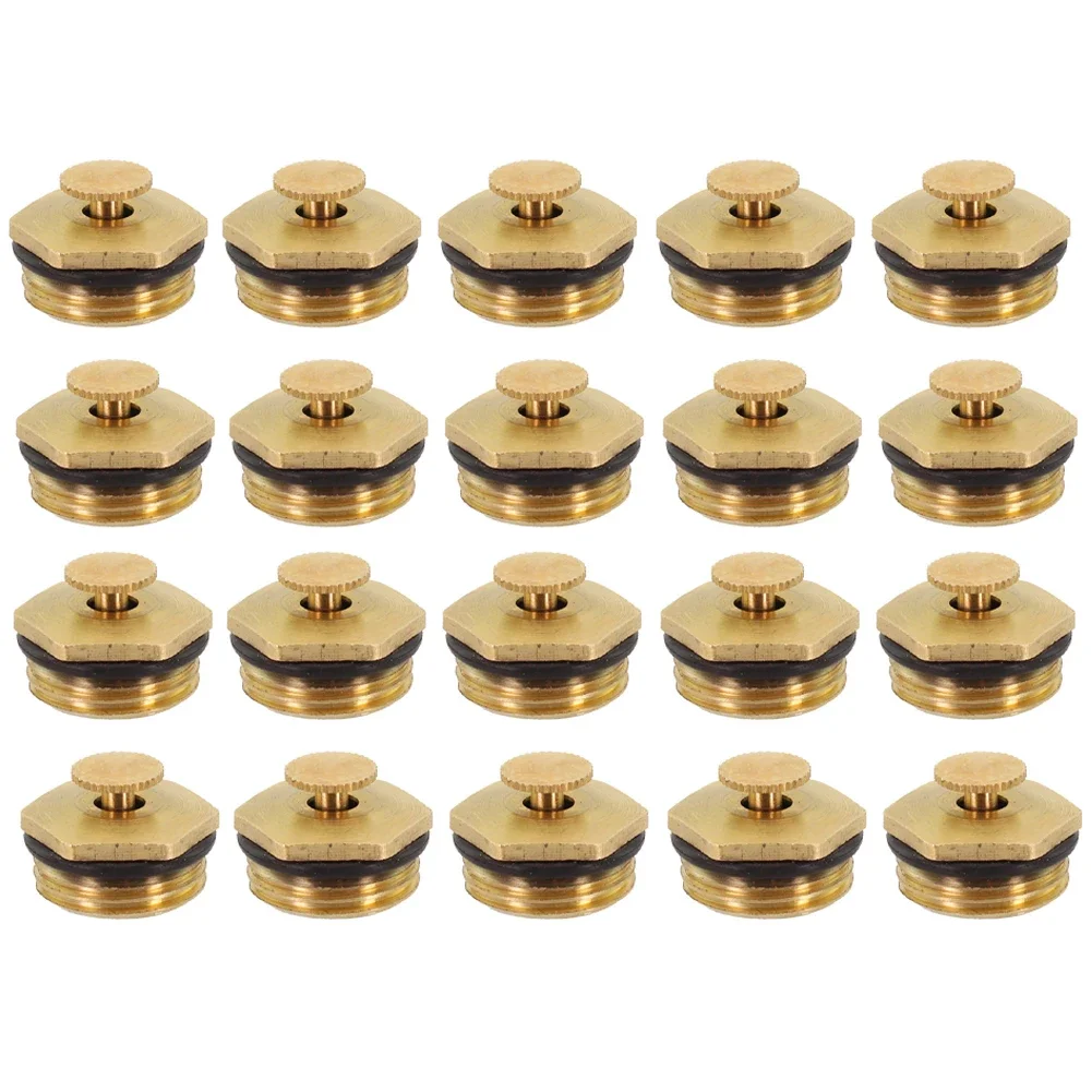20/8pcs Garden Sprinklers Brass Misting Nozzle Garden Irrigation Watering System 1/2'' Brass Atomizer Adjustable