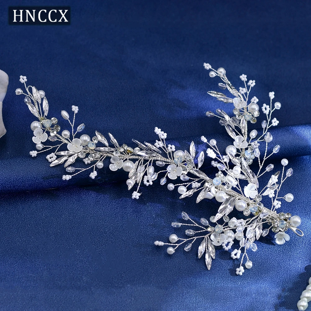 HNCCX fermagli per capelli con perle da sposa conchiglia fiore copricapo da sposa accessori per capelli da donna copricapo da diadema da sposa fatto a mano CP280