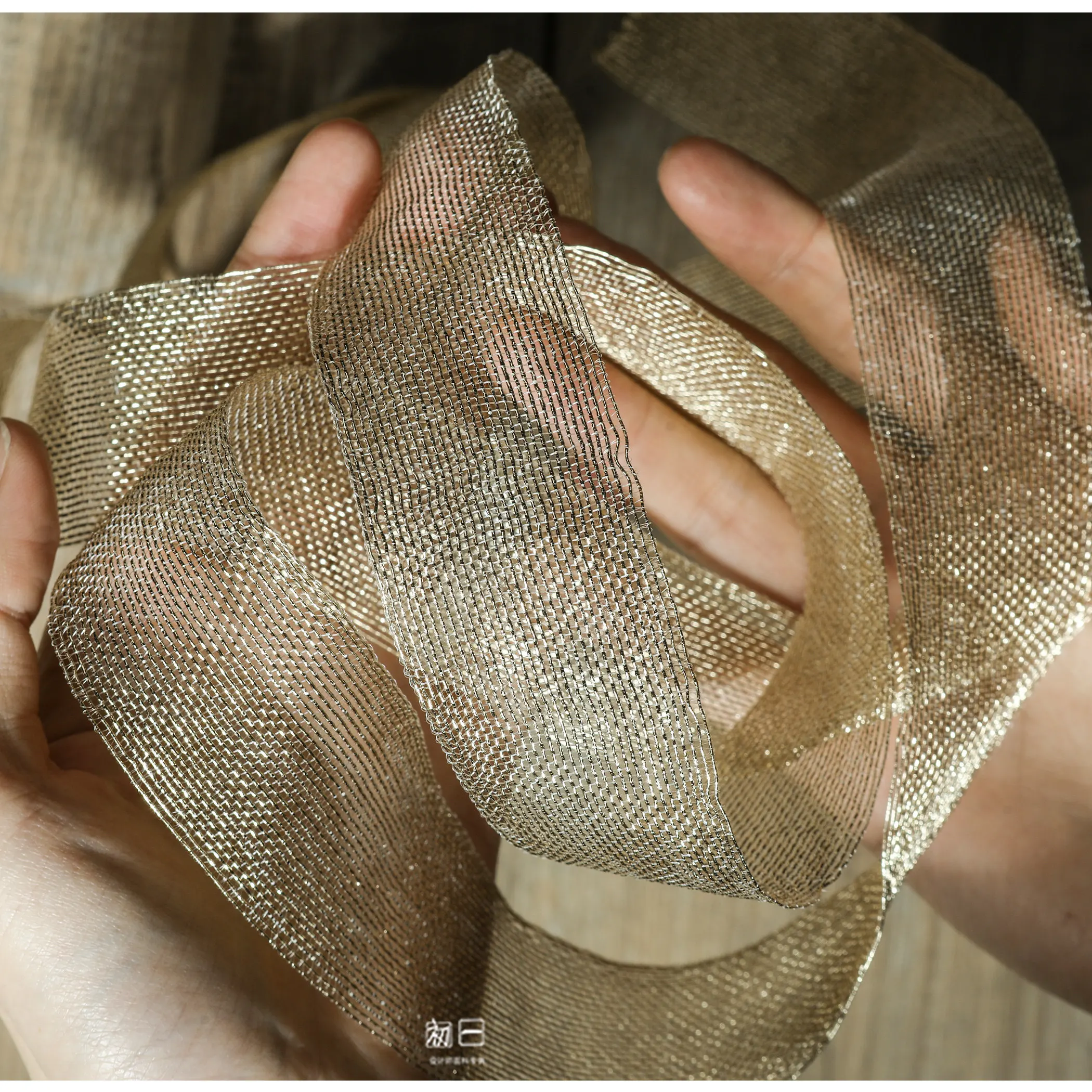 Silk Ribbon Sheer Mesh Handmade DIY Decoration Material Lace Creative Decoration Crafts Knitted Belt Accessories