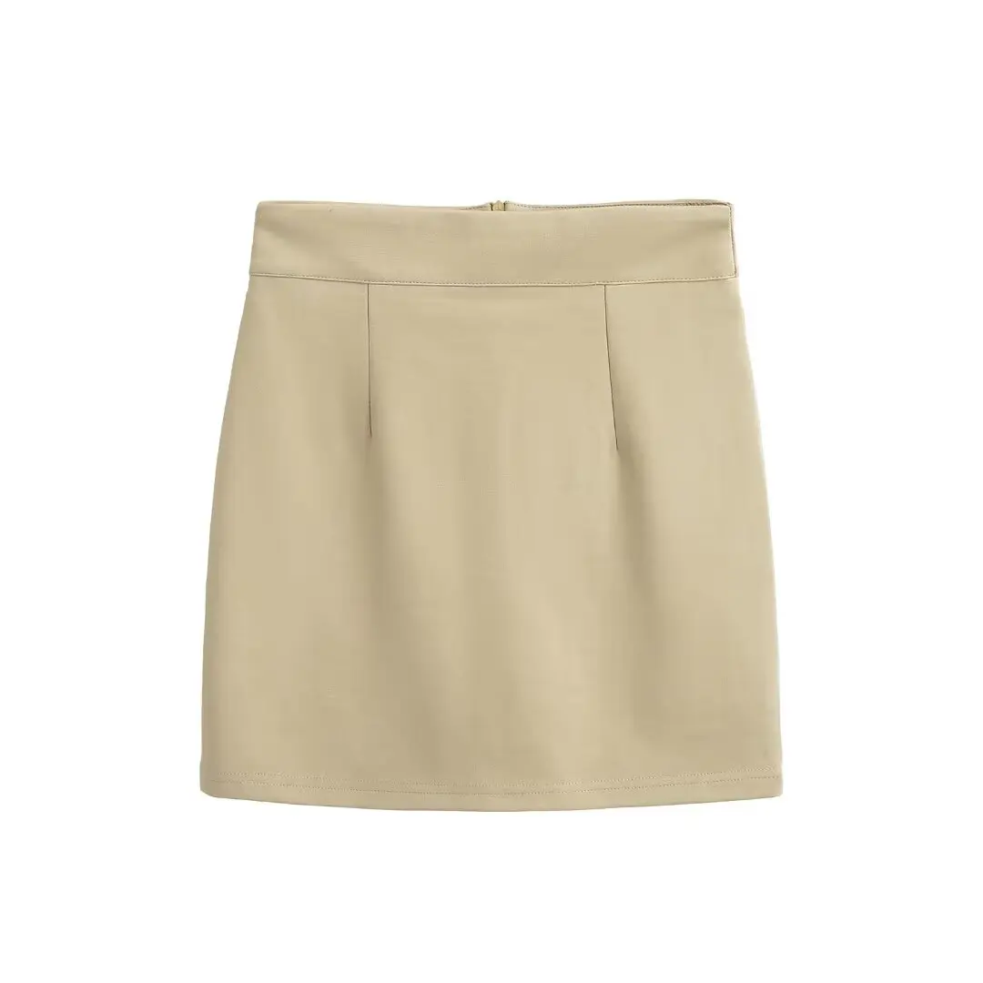 تنورة Ele مصممة على شكل حرف A للنساء للتنقل بخصر عالٍ وتنورة ضيقة مناسبة للصيف وصلت حديثًا #3