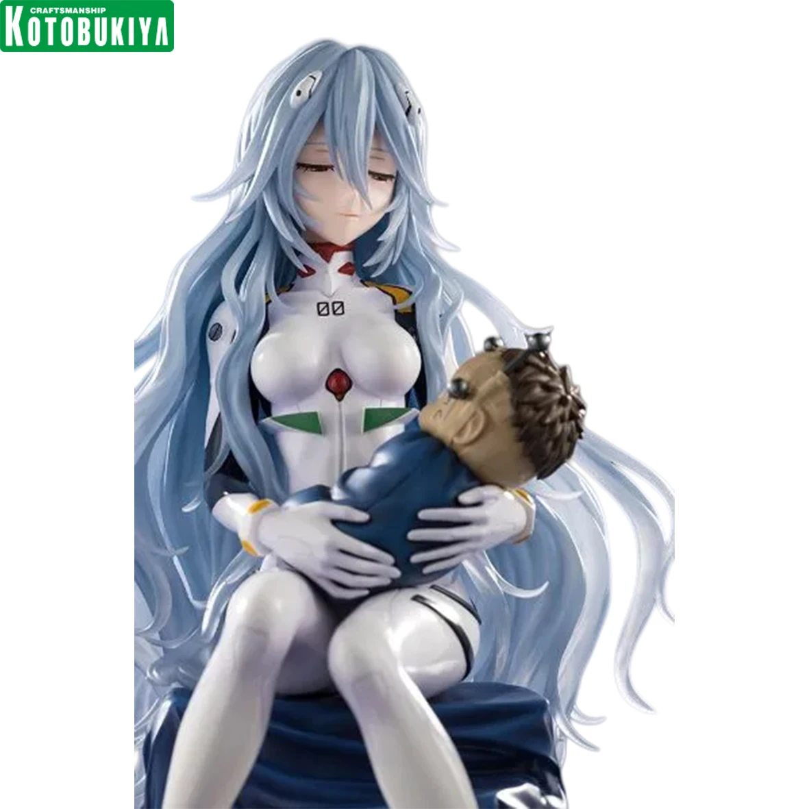 Figura Coleccionable de Anime Kotobukiya Evangelion Rei Ayanami Tender Gaze, Escala 1/7, Pintada, para Exhibición en Escritorio