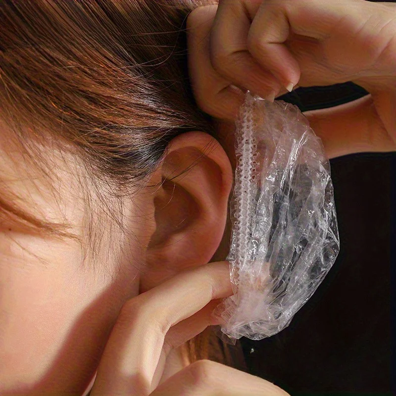 100Pcs Disposable Ear Covers High Quality Waterproof Ear Protectors for Shower Bathing Hair Dye