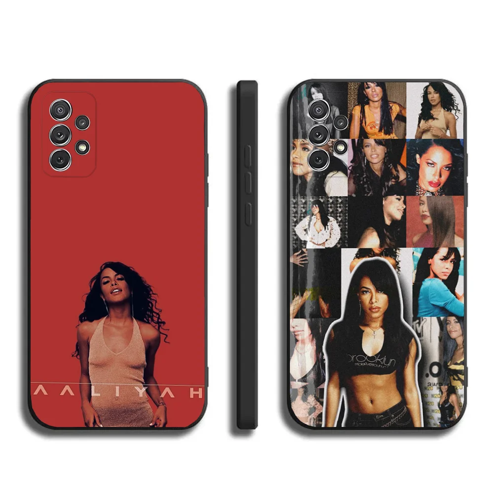 A-Aaliyah Actres Phone Case For Samsung Galaxy A20,A21s,A22,A31,A32,A52,A53,A72,73,A80,A91Soft Black Cover