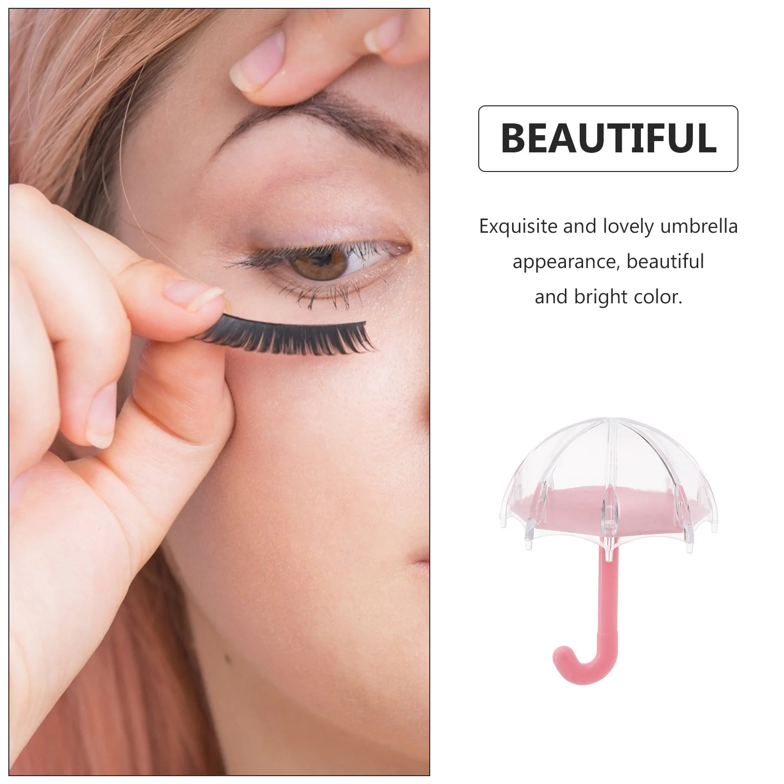 10 قطعة صندوق الرموش الصناعية مظلة تصميم صندوق تخزين الحلوى للحلويات الشوكولاته يعامل لاش تنظيم حالة المدمجة المحمولة #4