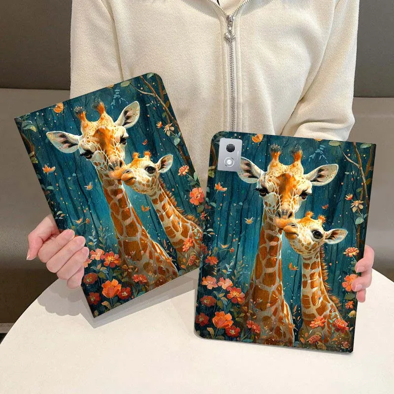 

Cartoon Anime Giraffe For Legion Xiaoxin Pad P12 Pro Y900 GT 2023 2025 12.1 12.7 14.5 inch Tablet Case