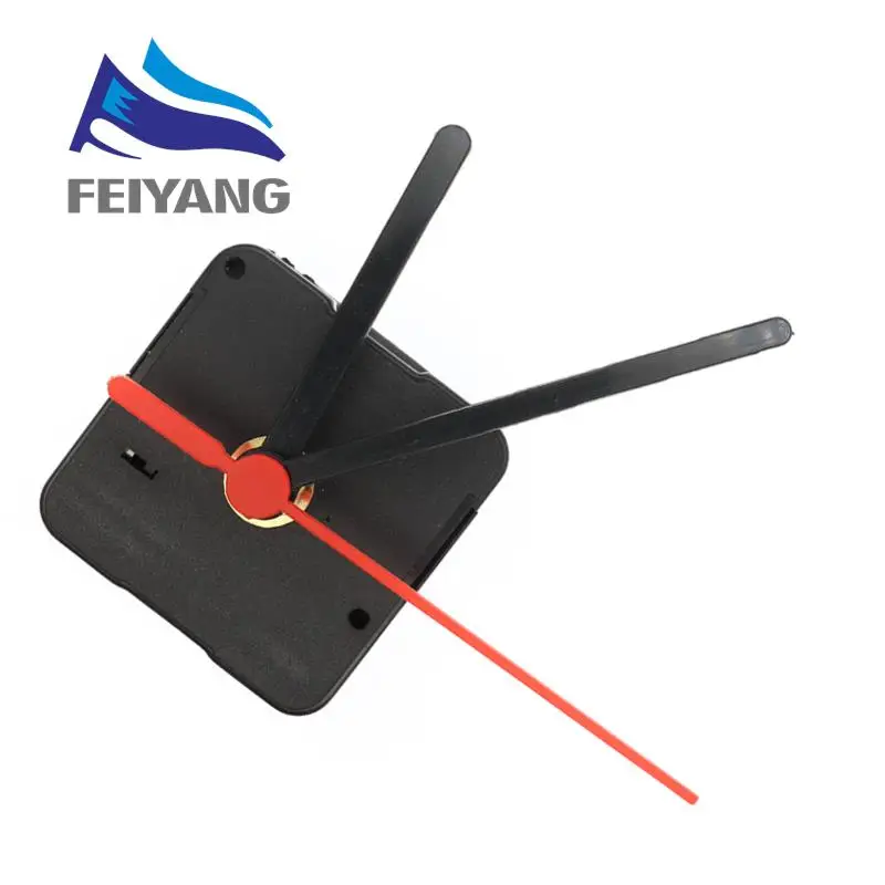 SAMIROB HQ3268 Professional And Practical Quartz Wall Clock Movement Mechanism DIY Repair Tool Parts Kit with Red Hands