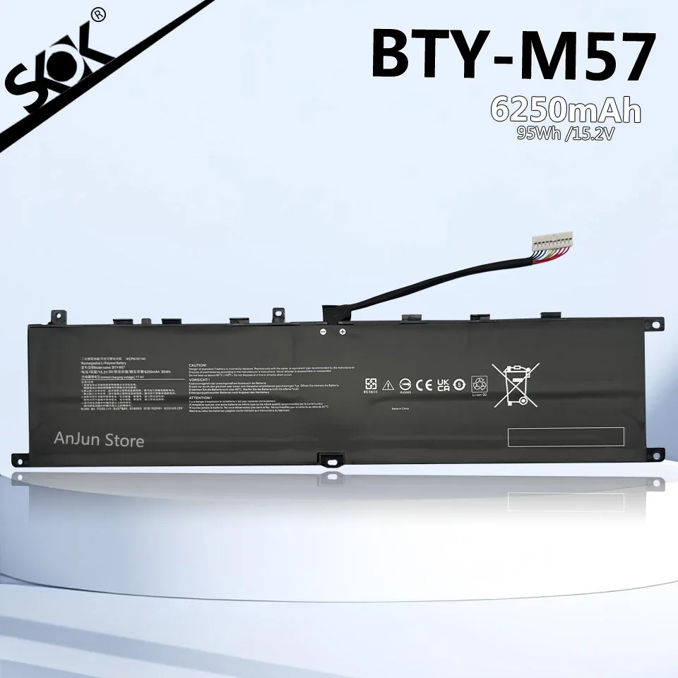 

Новый аккумулятор для ноутбука BTY-M57 для MSI GP76 GP66 Leopard 10UG, 11UG 10UE 11UH, 11UE, 10UH, GS65 9SE 9SF 9SD MS-17K3 MS-1543 4ICP6/35/140