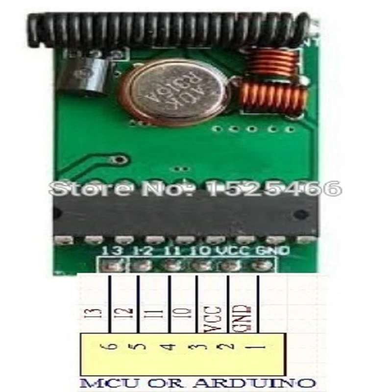 PT2262 ASK OOK RF Wireless Encoder Transmitter Module DC 3-12V 433M 4CH For DUE MCU ARM Arduino MEGA2560