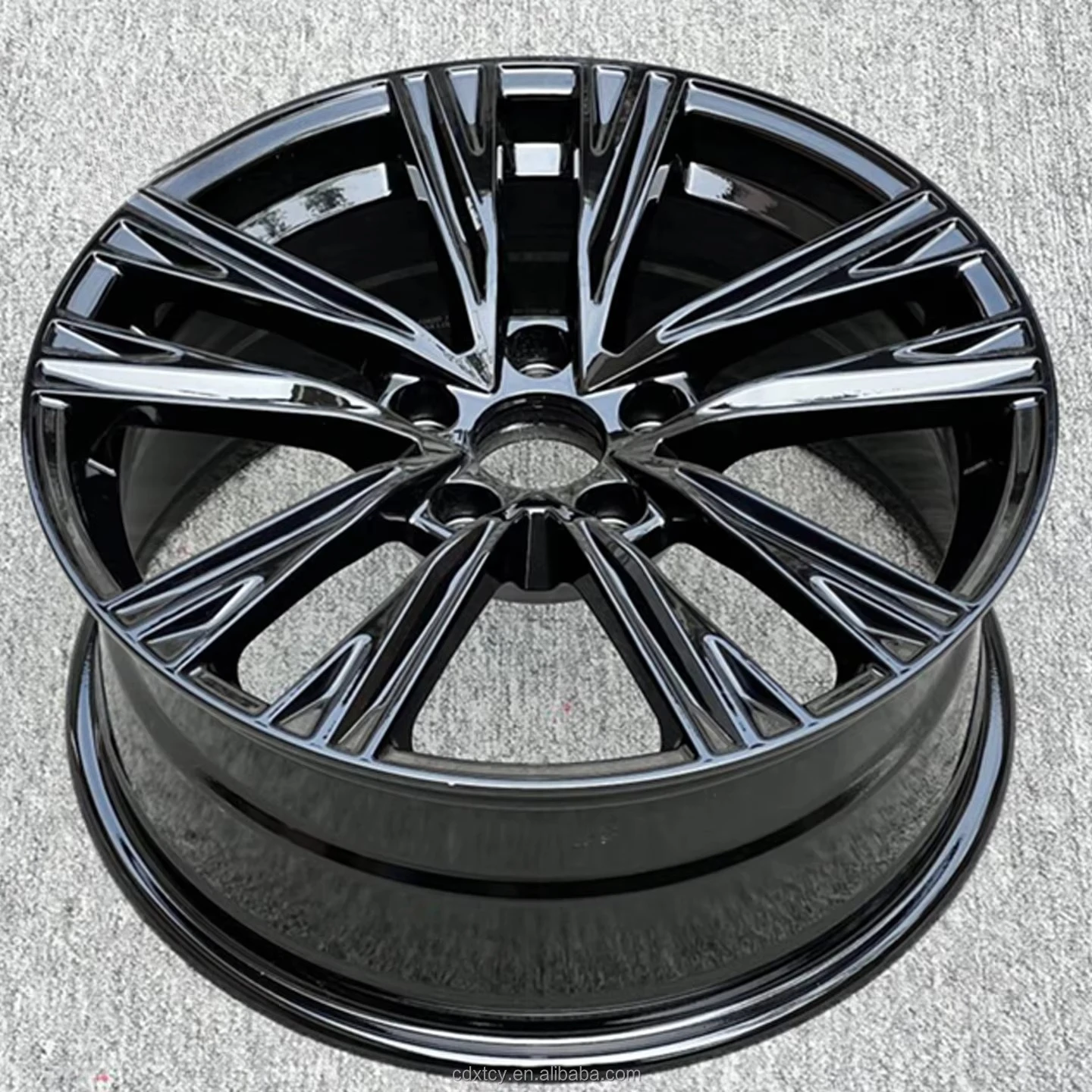 

17 Inch Flow Formed Wheels Rims 5x112 for Volkswagen Audi - Black & Gunmetal