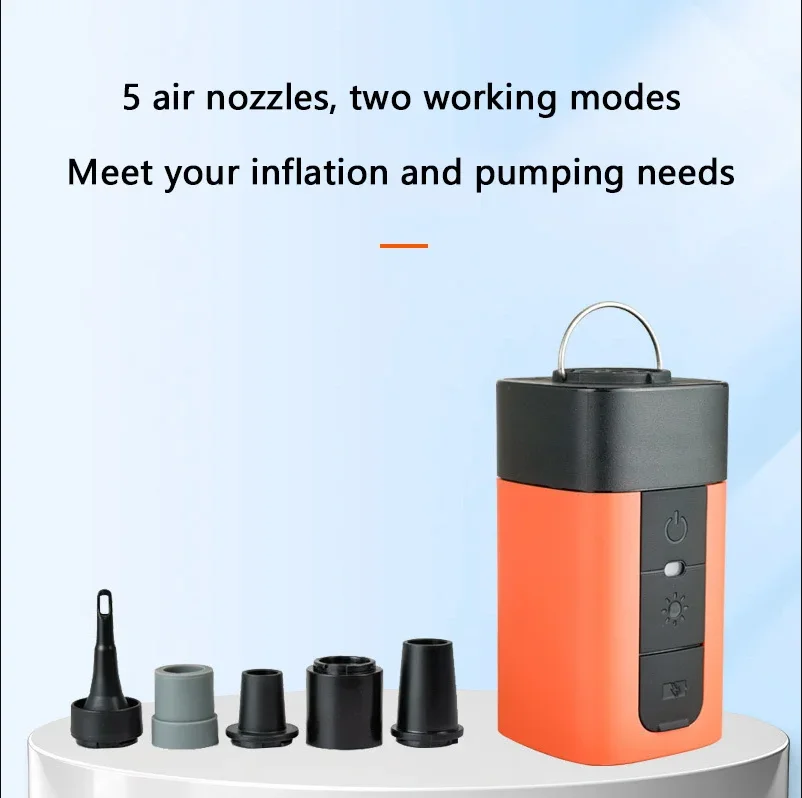 

Мини-насос Etenwolf | Многофункциональный беспроводной уличный насос для надувных изделий: быстрое накачивание и сдувание, портативный