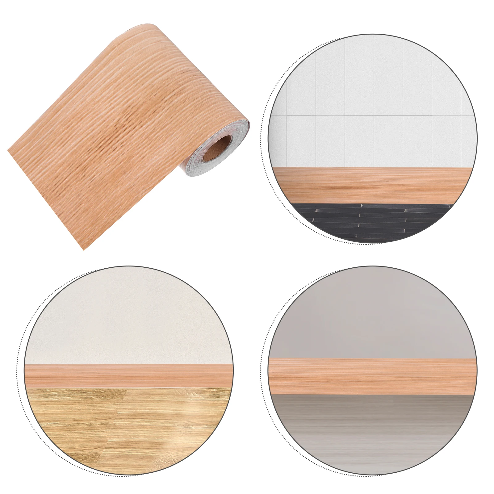 

Self Adhesive Wood Grain Repair Tape Khaki Realistic Wood Grain Patch for Furniture Tables Chairs Doors Renovation DIY