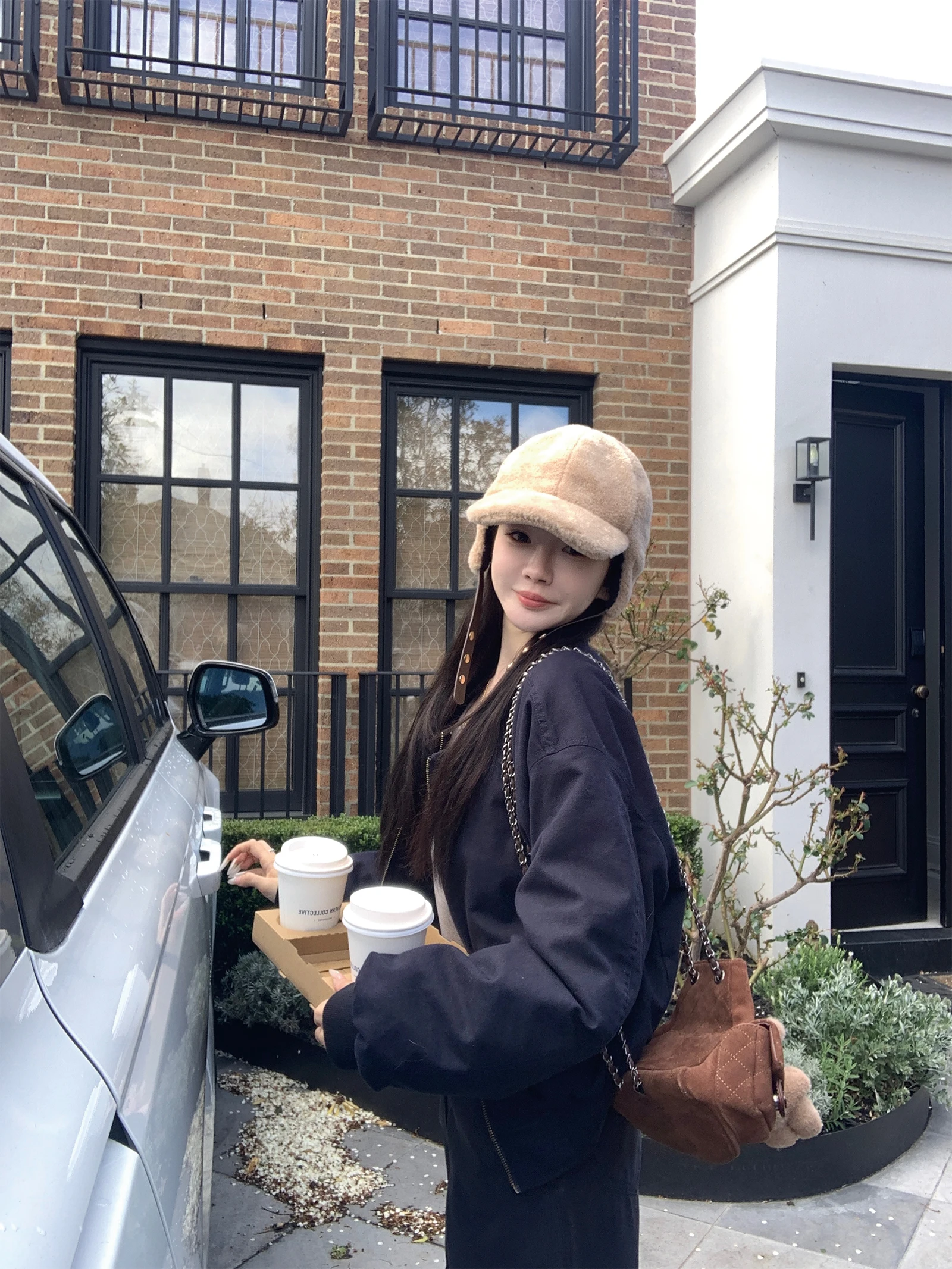 

00% Cotton Parka Sle Jaet Street Sle Loose Fit Long Sve Zipper Closure Thiened Winter Coat for Women in Their 20s