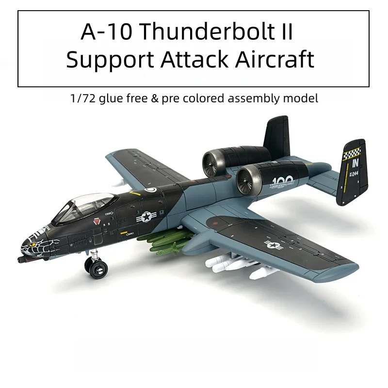 

1/72 креативные военные серии, строительные блоки Amercia A-10 Thunderbolt II, поддержка атаки, модель самолета, игрушки для мальчиков, рождественские подарки