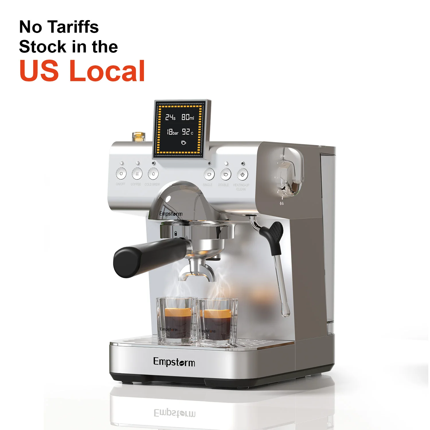 For  CB2 Semi-Automatic Espresso Coffee Maker Electric Cold Brew Coffee Machine US Local Stock for Household