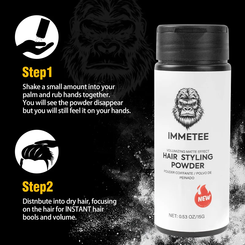 Hair Styling Powder Oil Control Volumizing Hair Powder Long-Lasting Fluffy Hair Powder Increase Hair Volume Fluffy Hair Powder