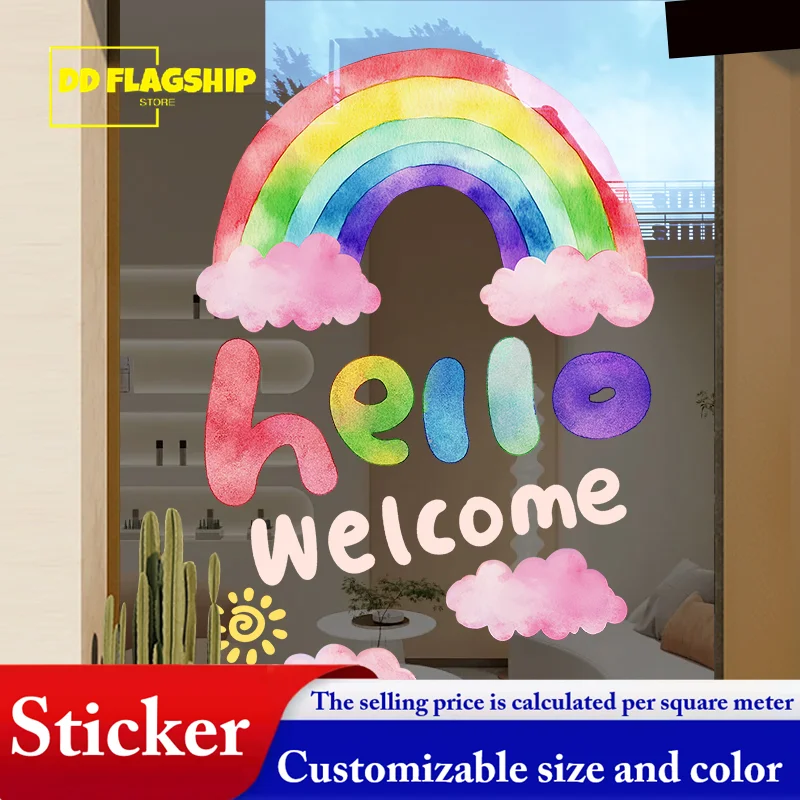 

DD Настроить стеклянные наклейки. Декоративная оконная пленка. Он может быть установлена внутри и снаружи. Рекламная акция. ПВХ.