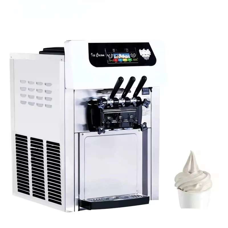 Commercial 3 Flavor Ice Cream Soft Ice Cream Maker Machine Ice Cream Filling Machine