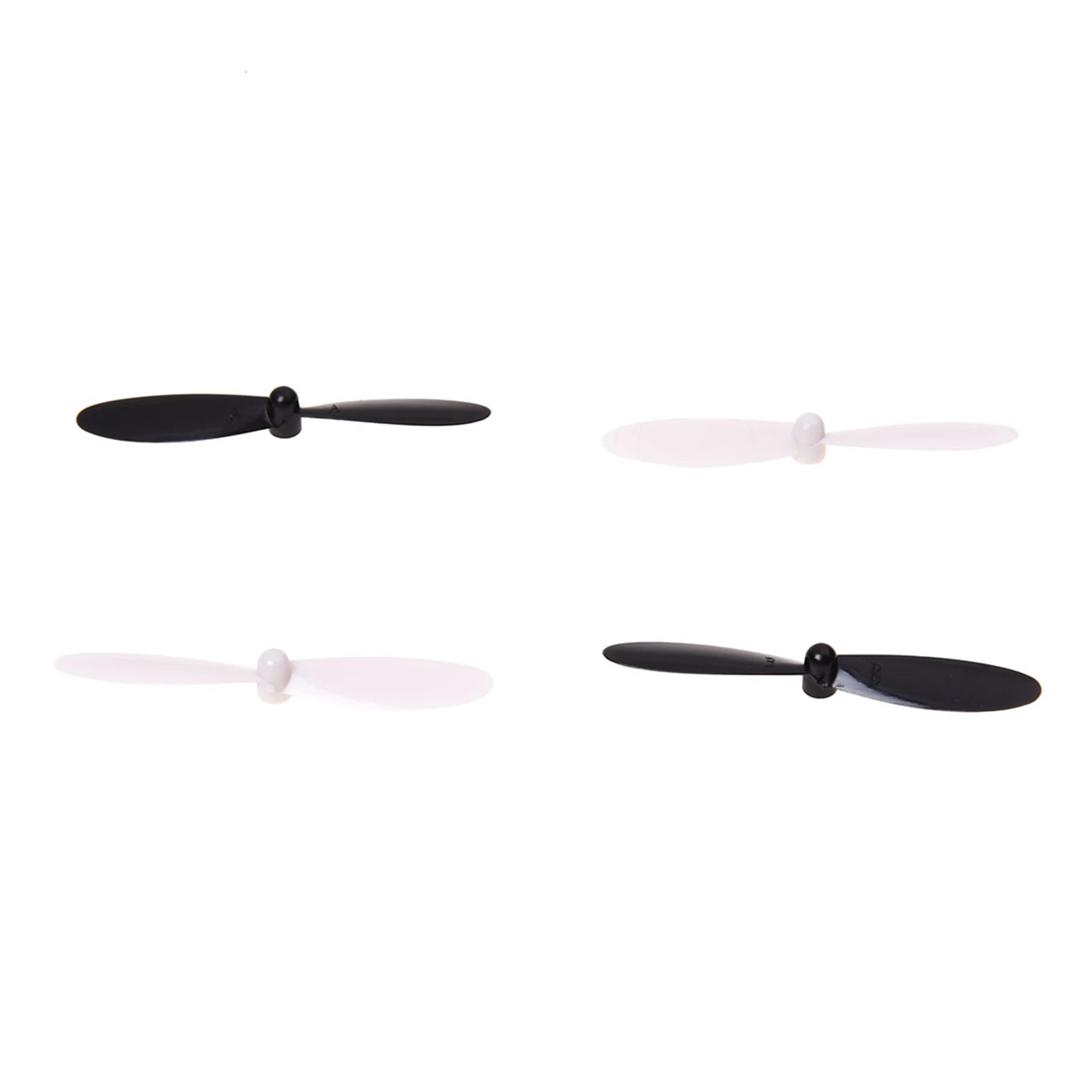 B05C-40 Piece Set Propeller Blades With Helices Protective Cover For HUBSAN X4 H107 H107C H107D Quadcopter, Black+White