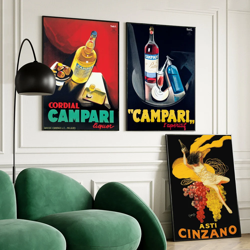 كامباري شرب أنيمي الملصقات لزجة مقاوم للماء ورقة ملصق مقهى بار Kawaii غرفة ديكور