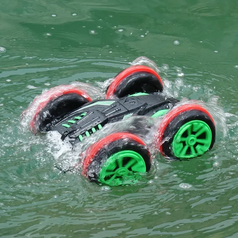 360 Rotate RC Stunt Car 30KM/H High speed Remote Control Racing Car Driving on Water and Land Amphibious Electric vehicle Toy