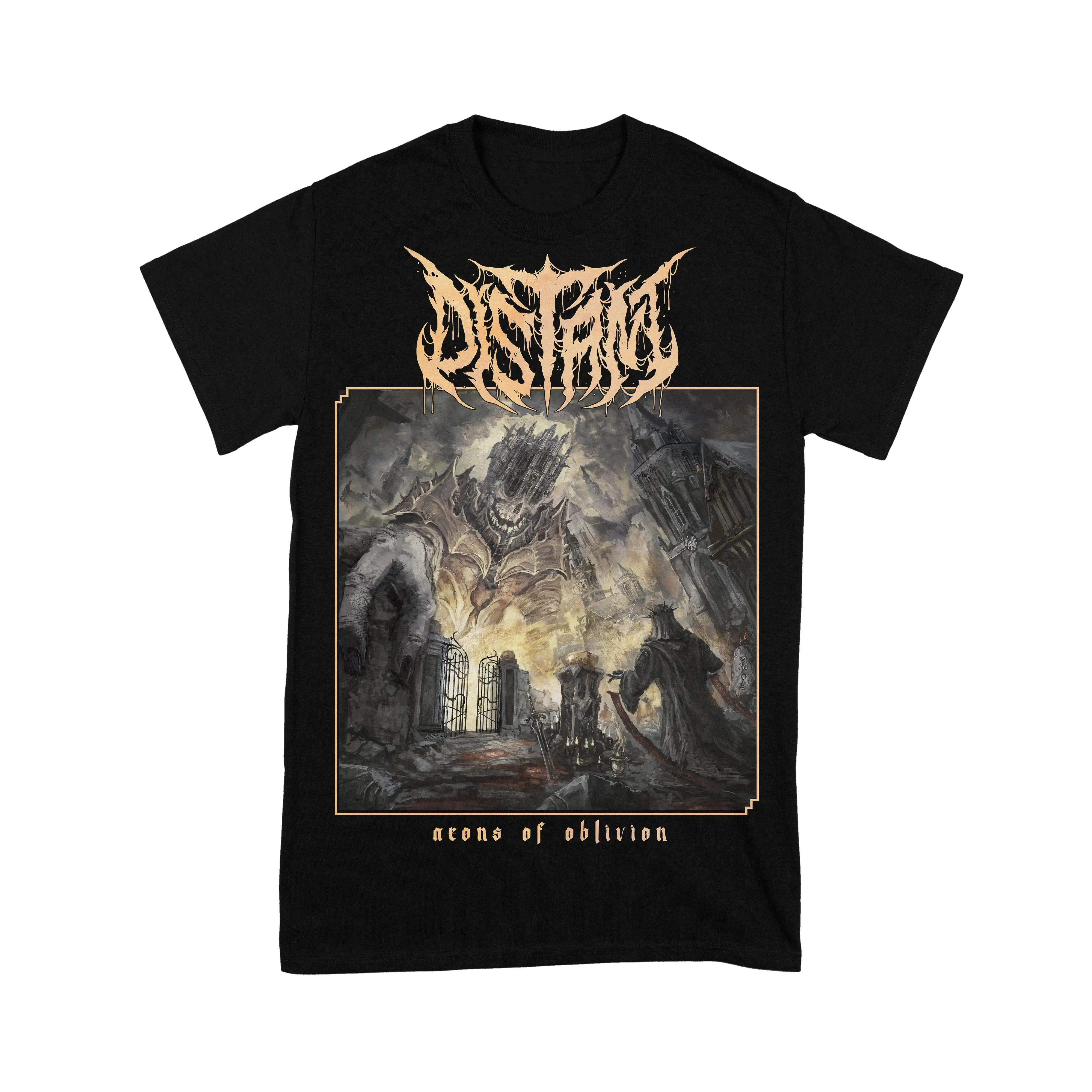 Distant Aeons of Oblivion Band T-Shirt 100% Cotton Graphic Tee Men Women Summer Streetwear Top