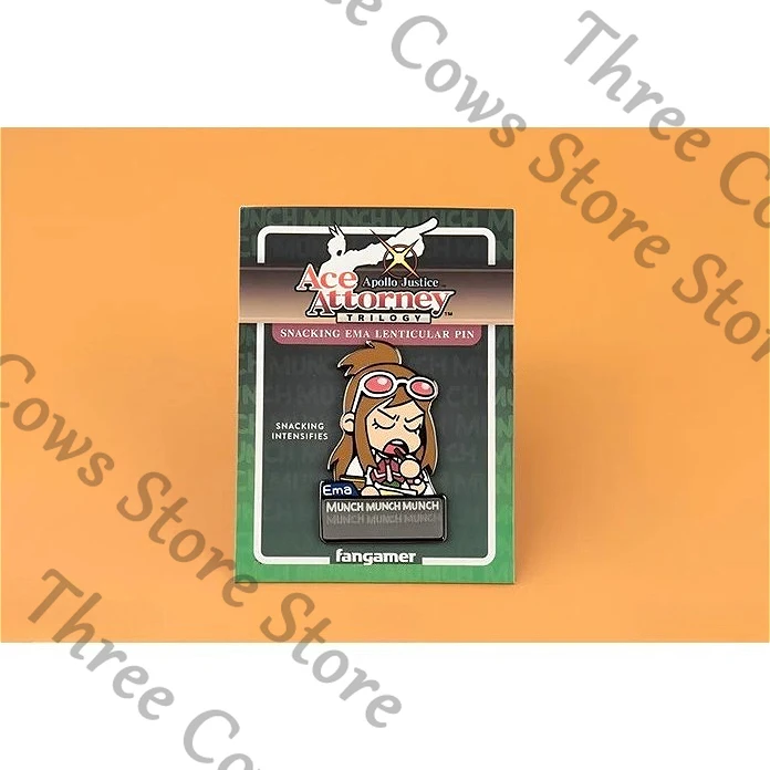 

Подлинная аниме Ace Attorney Ema Skye, косплей, мультяшная брошь, эмблема, аксессуар, значок, орнамент, коллекция, талисман Ambitus Widget, подарок