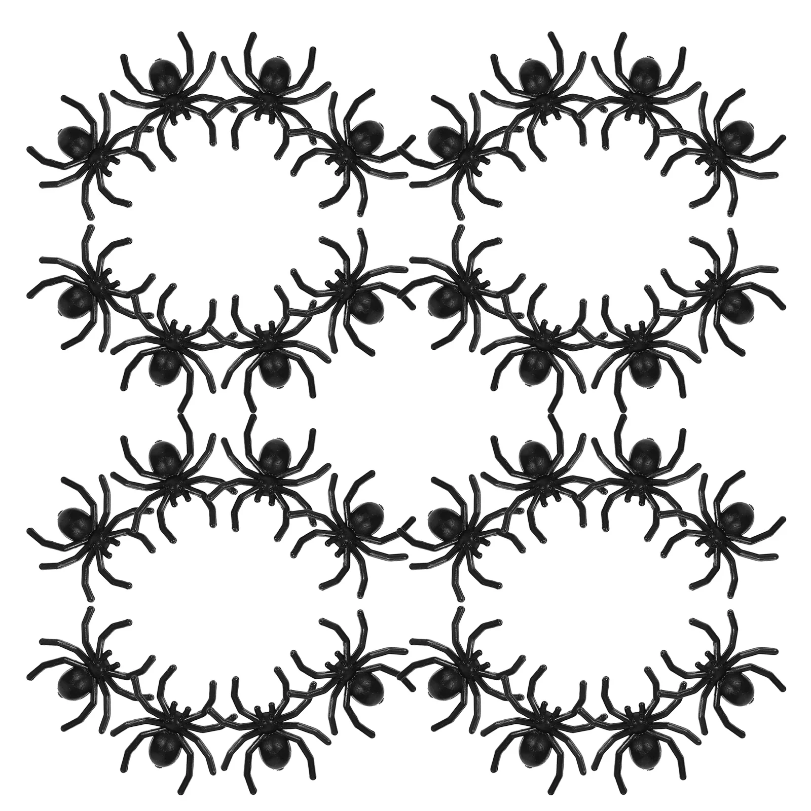 

500pcs Simulation Spider Toys Realistic Plastic Halloween Decorations Mini Black Bulk Spiders for Pranks PartiesHaunted Houses