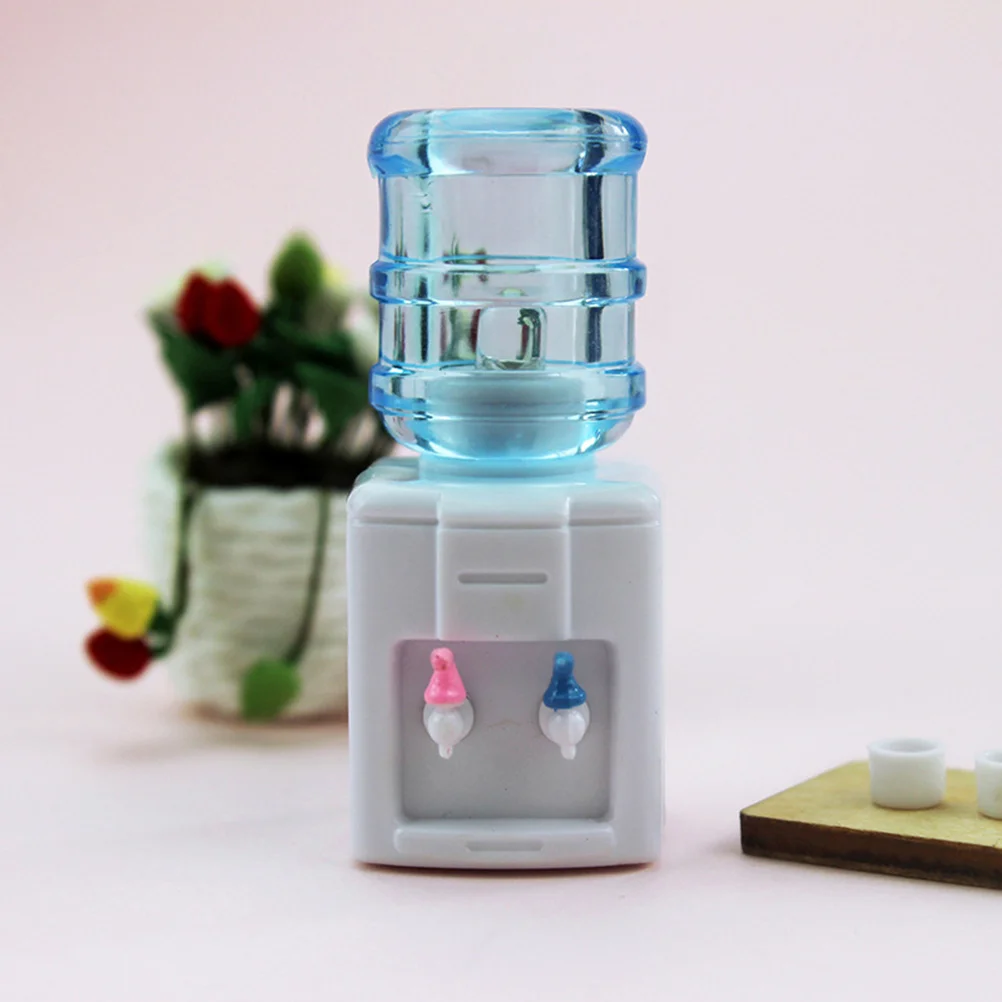 Cute Water Dispenser Mini Model Decor Tiny House Small Tool Adornment Abs Ornament