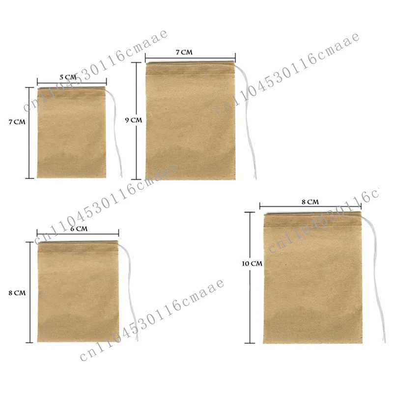 NEW 1800 Pcs Disposable Tea Filter Bags,Natural Material Drawstring Seal Tea Bag Empty For Loose Leaf Tea (5X7cm)-B61B