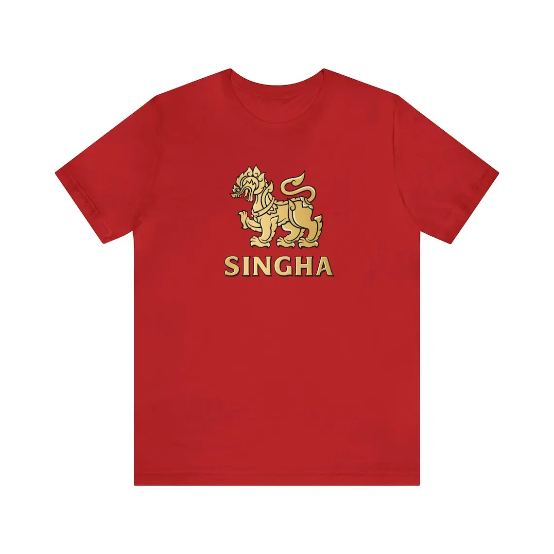 

Singha beer T-Shirt Thai Beverage food Beer Shirt Tee drink International Food