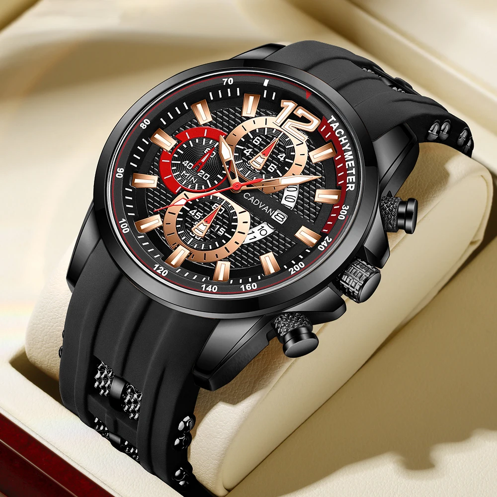 1Pc Handsome Men's Quartz Watch Valentine's Day Birthday Father's Day, Gift Eid Al Adha To Friends(With Free Gift Box)