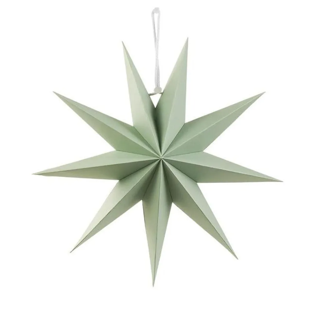 Hollow Out Christmas Hanging Decoration DIY Colorful Paper Star Pendant Home Decor New Year Lampshade Paper Lantern