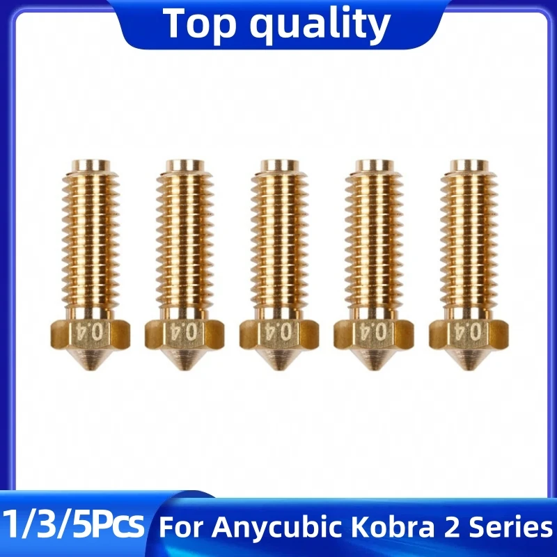 For Anycubic 3D Printer Nozzle 0.4 mm/ 1.75 mm High Temperature Wear Resistant, Compatible with Anycubic Kobra 2 Series