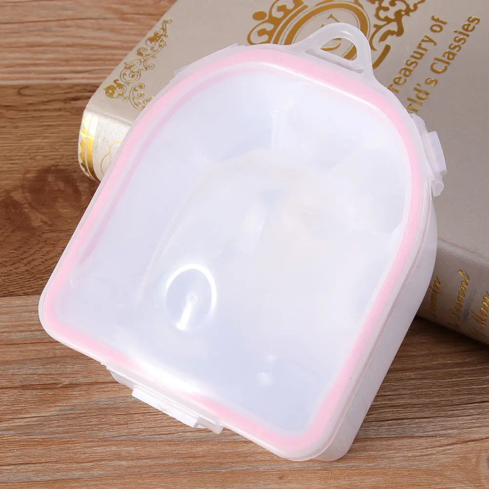 

2Pcs Detachable Manicure Bowl Soak Nail Art Gel Remover Lightweight Professional Personal Hand Care Treatment Nail Soak Bowl
