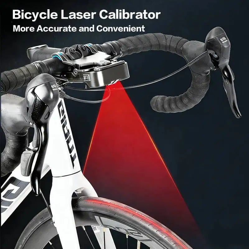 ESLNF Bicycle Handlebar Saddle Calibrator, Seat Center Adjuster Measurement Tool,Aligning Indicator Tool Professional Bike