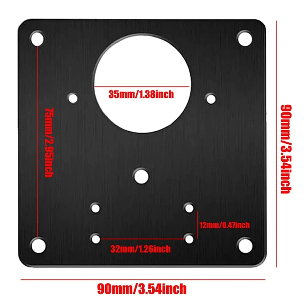 A76K Hinge Repair Plate,4 PCS Stainless Steel Black Repair Plate Bracket With Screws For Furniture Wardrobe Cabinet