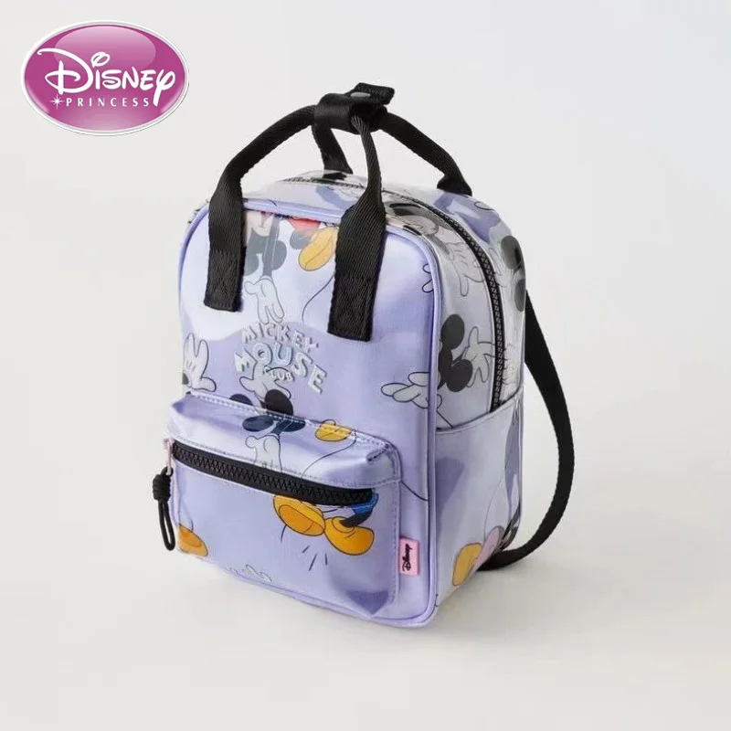 Disney New Children\'s Bag Girls Fashion Mickey Mouse Pattern Mini Backpack Cute School Bag for Boys and Girls