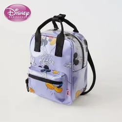 Disney New Children's Bag Girls Fashion Mickey Mouse Pattern Mini Backpack Cute School Bag for Boys and Girls