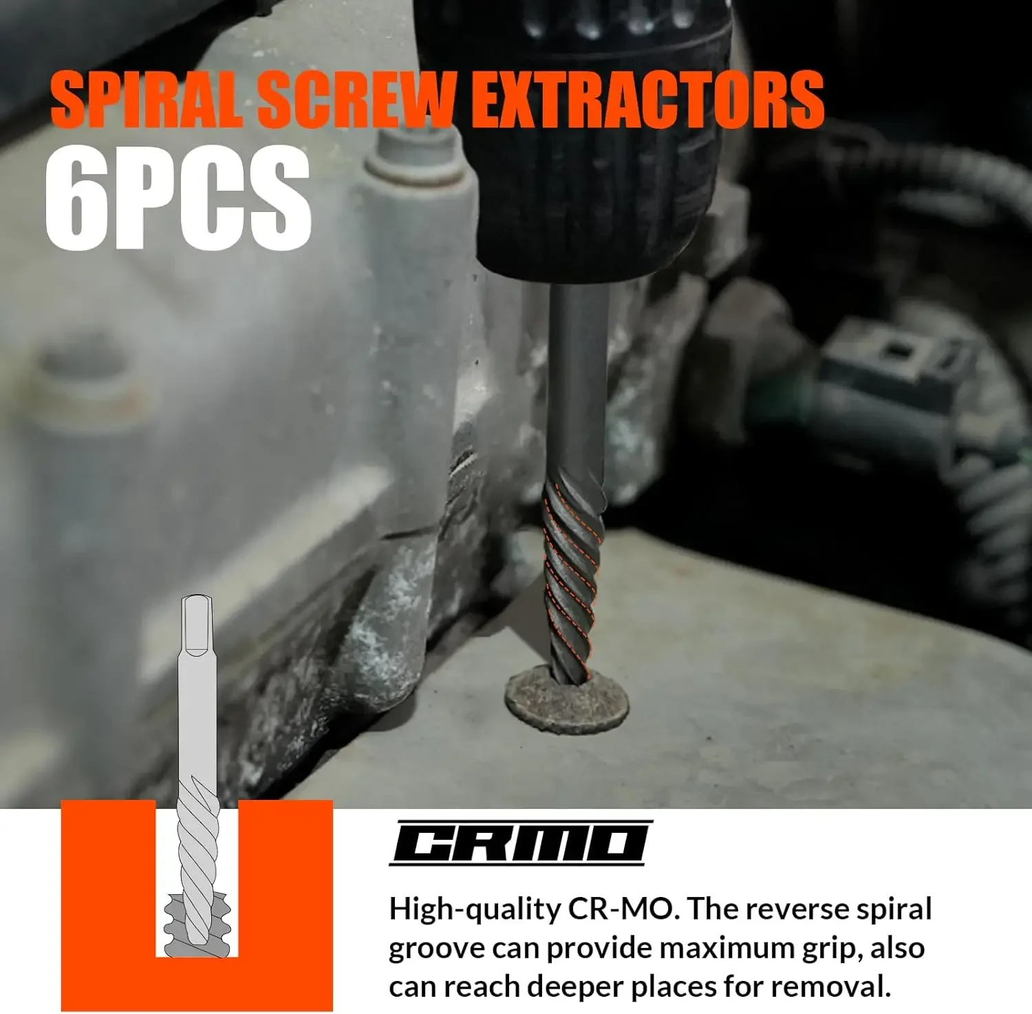 35Pcs Screw Extractor and Left Hand Drill Bits Set,Easy Out Screw Extractor Kit with HSS Steel Reverse Drill Bit for Broken Nuts