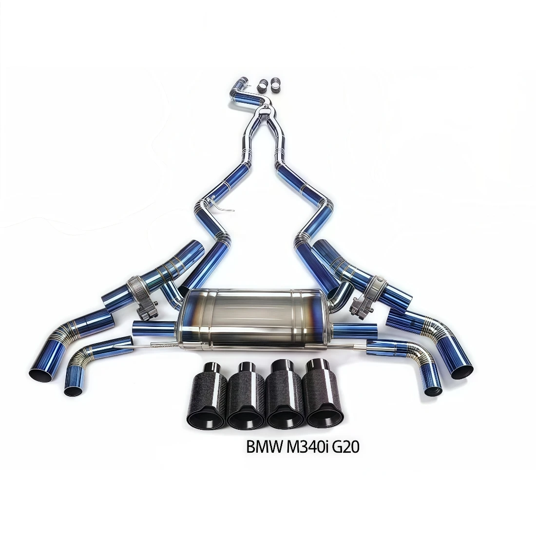 

Suitable for BMW M440/M440i 3.0T 2020-2024Titanium Exhaust System Muffler Exhaust Pipe with Valve Cat Back Exhaust