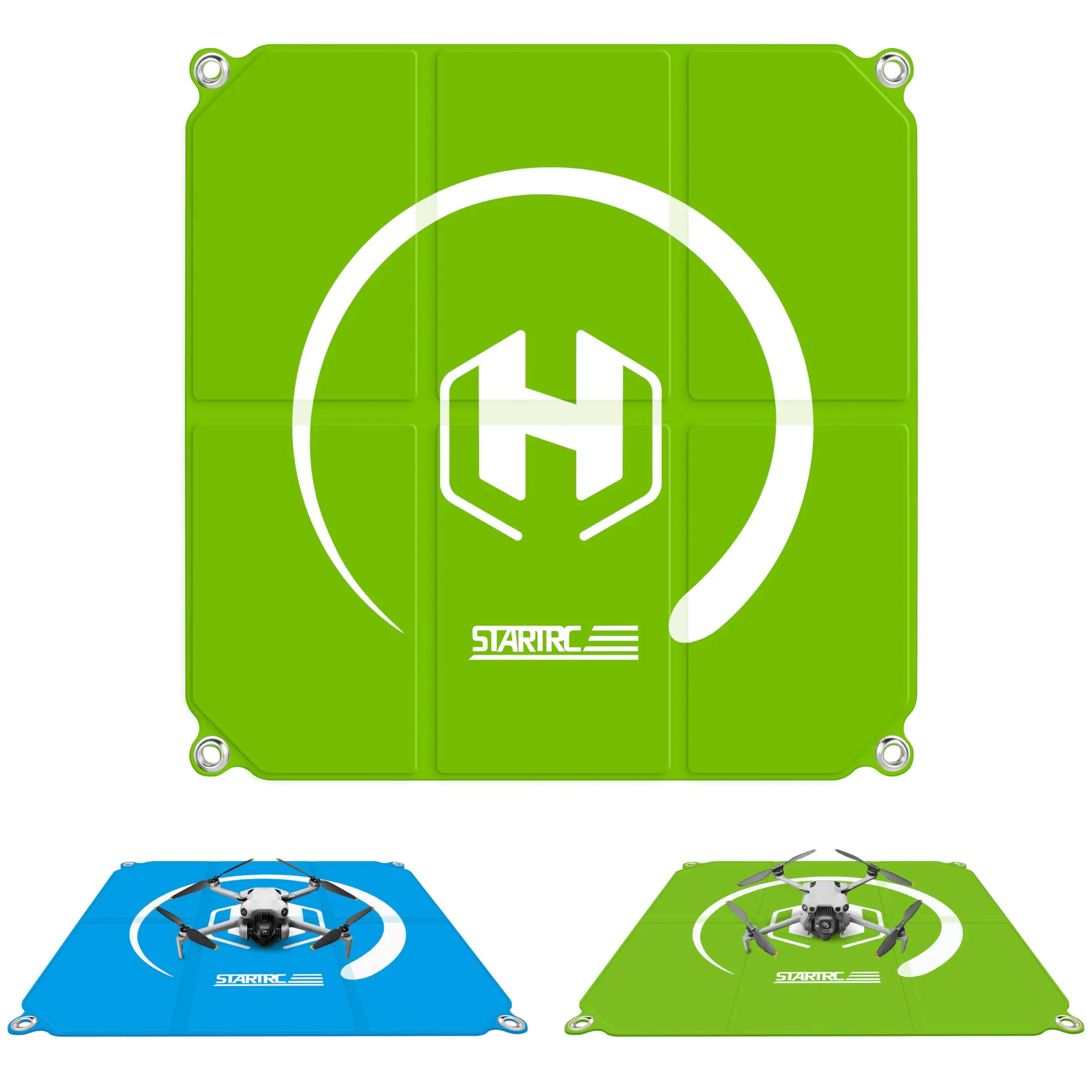 Drone Landing Pad,Fast-Foldable Double Sided Waterproof Drone Launch Pad Weighted for DJI NEO 2/Mini 5 Pro/Mini 3/Mini 4K/Avata