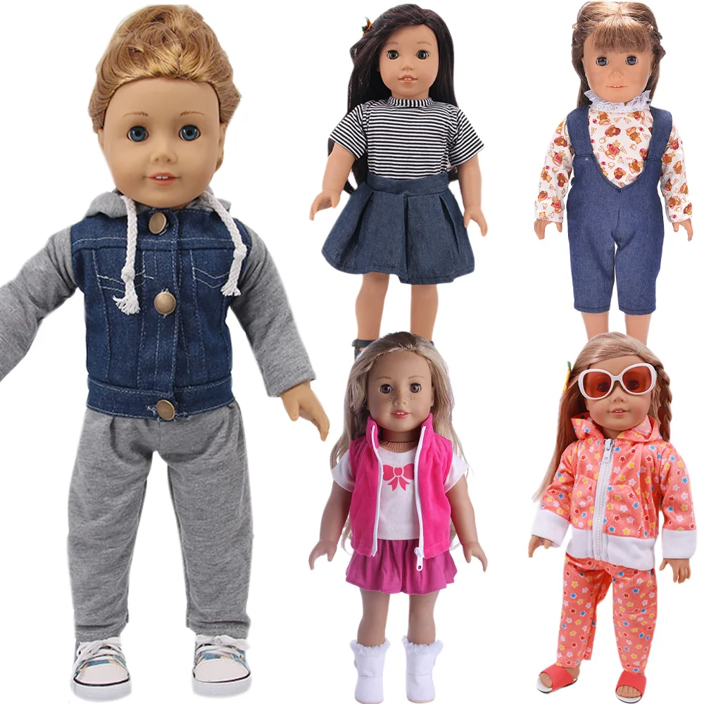 

Ковбойский комплект с галстуком-бабочкой и короткой юбкой, ежедневный крутой наряд, милый комплект для 18-дюймовой американской куклы 43 см, одежда для куклы, фестивальный подарок для девочки