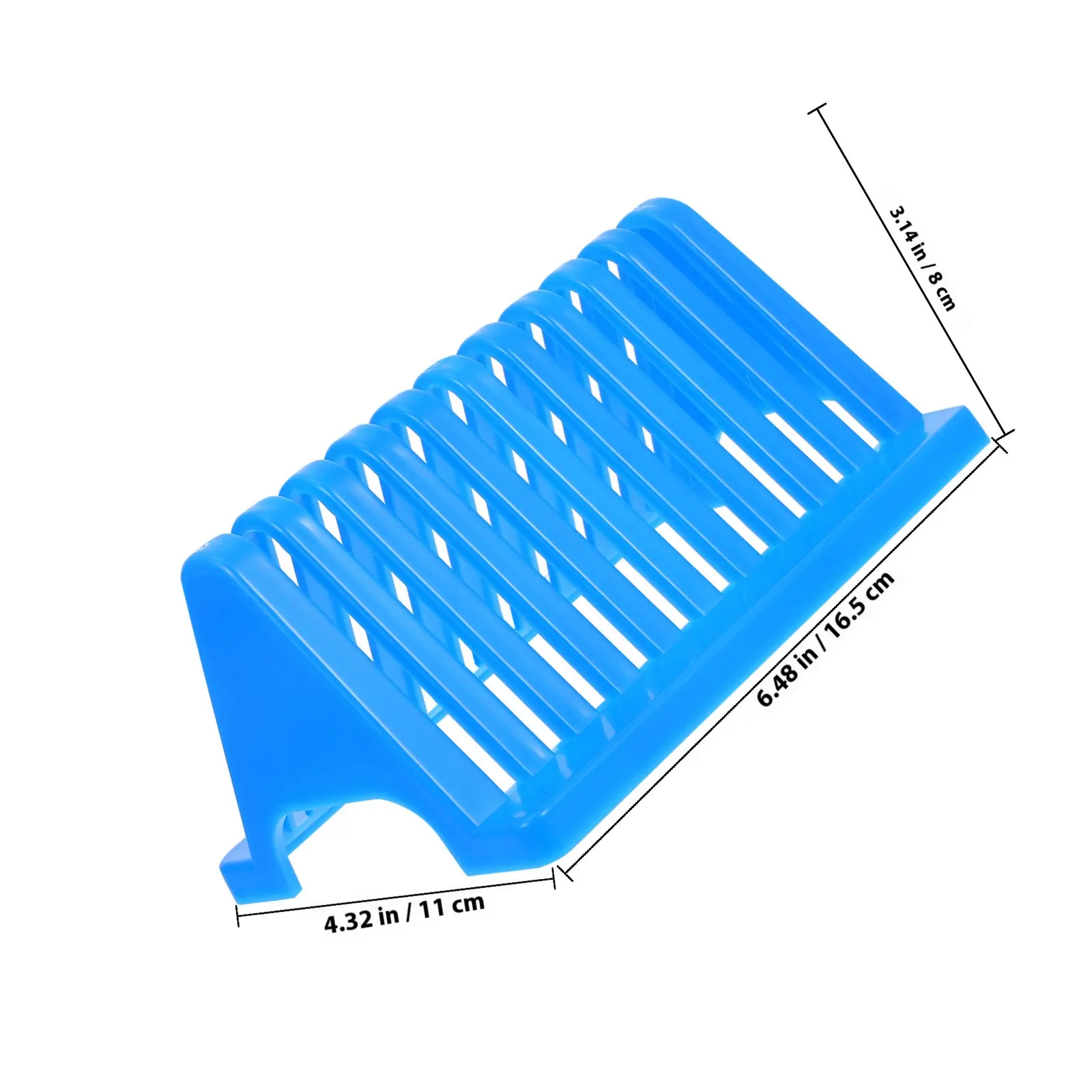 2Pcs Laboratory Microscope Slides Drying Rack Triangular Plastic Staining Holder Efficient Drainage Design Space Saving Desktop