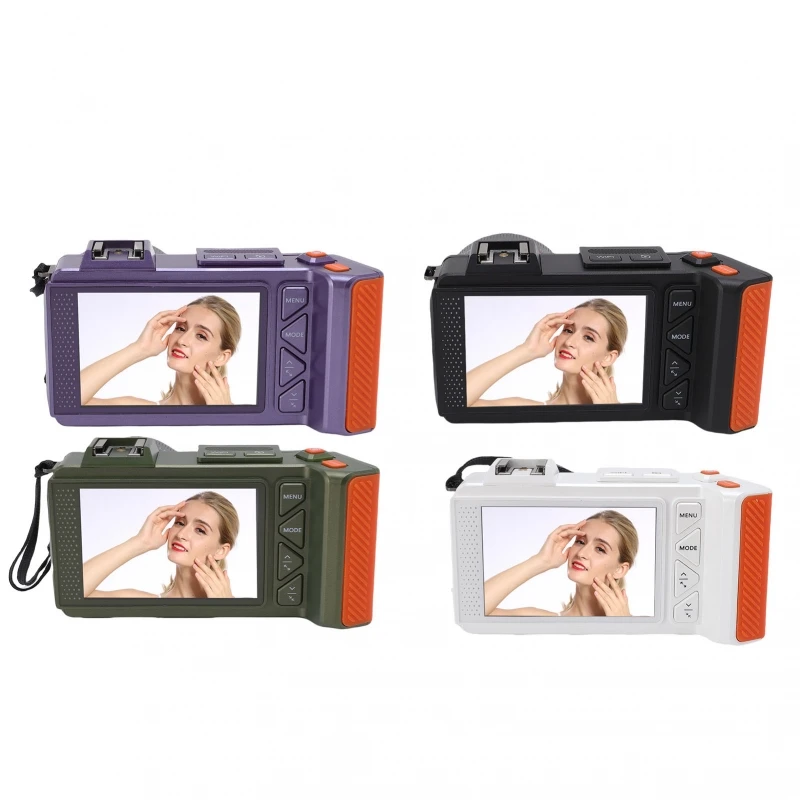 Appareil photo numérique 4K 70MP 50X Zoom mise au point automatique grand Angle F1.8 appareil photo reflex numérique avec Double écran Flash pour voyage appareil photo numérique 4K