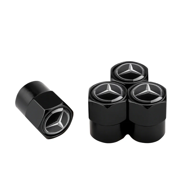 4 قطعة سيارة سبائك الألومنيوم اللون غطاء صمام لمرسيدس بنز W221 W222 W204 W205 W211 W212 W213 GLE GLC GLA الملحقات الخارجية
