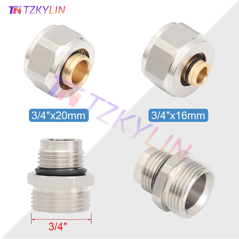 Underfloor Heating Manifold Couplers, Heating Distributor Replacement Part for Multi/PEX Pipe 3/4
