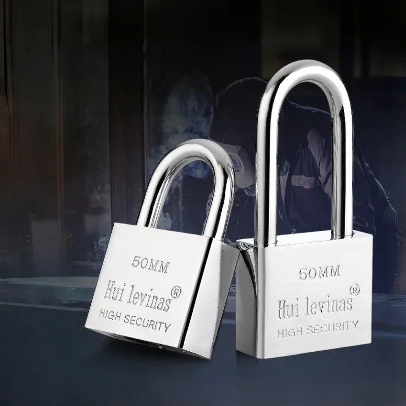 Цельный навесной замок из нержавеющей стали с длинным и коротким лучом, водонепроницаемый и устойчивый к ржавчине, не высыхающий дверной замок, внешний замок для железной двери