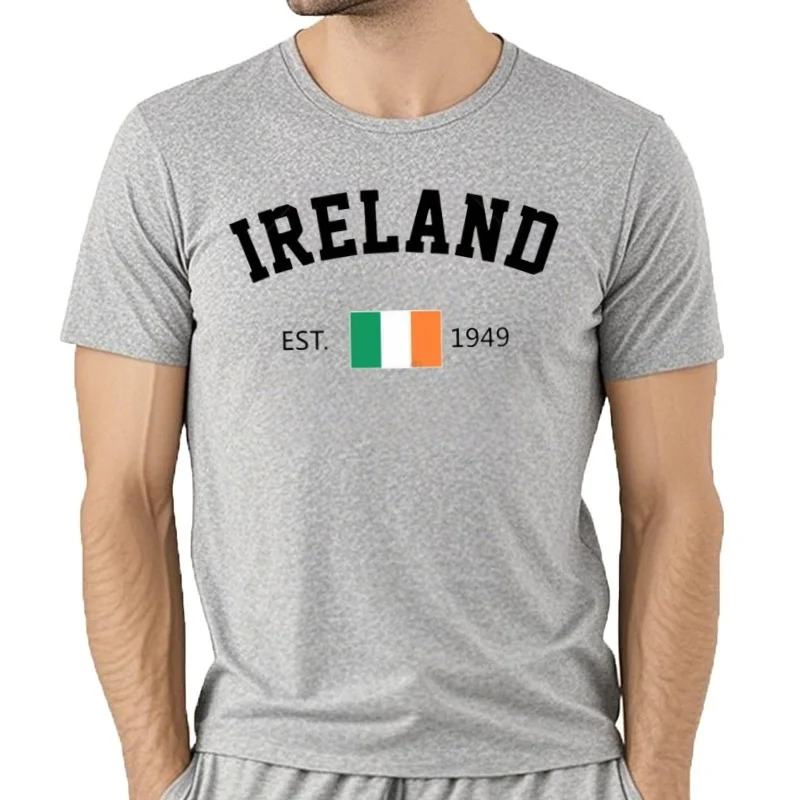 Unisex Men Ireland EST.1949 Independence Day Tshirt Tees T Shirts Women Boys 100% Cotton T-Shirt view 5