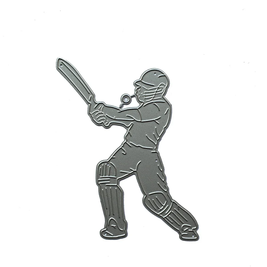 Baseball players Scrapbooking Cutting Dies Yiwu stock clearance DIY Paper gift Card Making metal craft Album