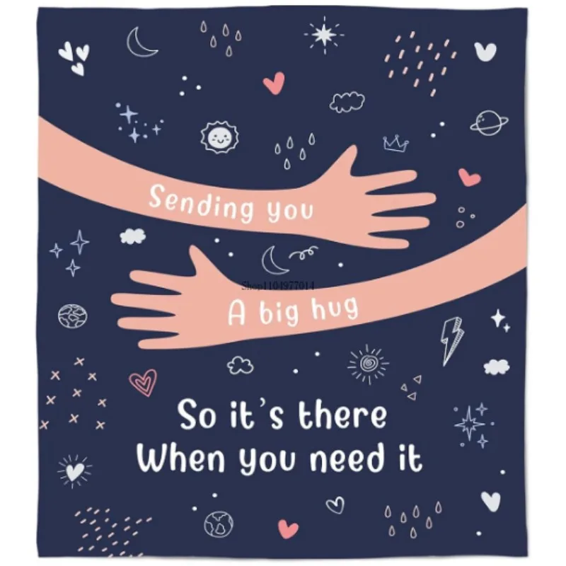 

Get well gift, hug/healing blanket, miss you, suitable for friends, sisters, colleagues, soft blanket